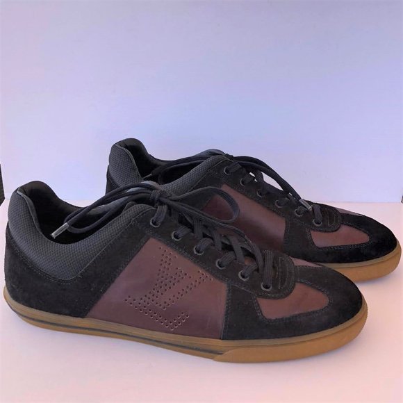 Louis Vuitton Round-Toe Low-Top Sneakers Size 7.5 - Picture 1 of 12